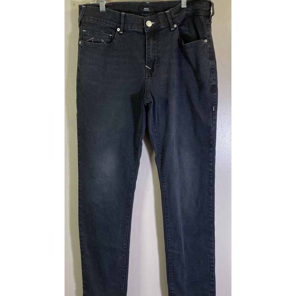 True Religion Jeans Size 34x32 Black Rocco Relaxed Skinny Pants Rock